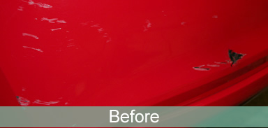 volkswagen polo bumper repair before