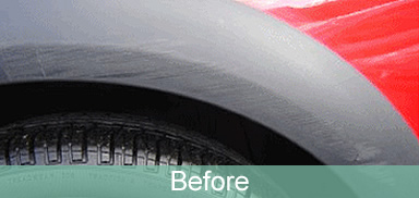 plastic wheel arch repair before