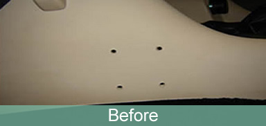 car dashboard holes before